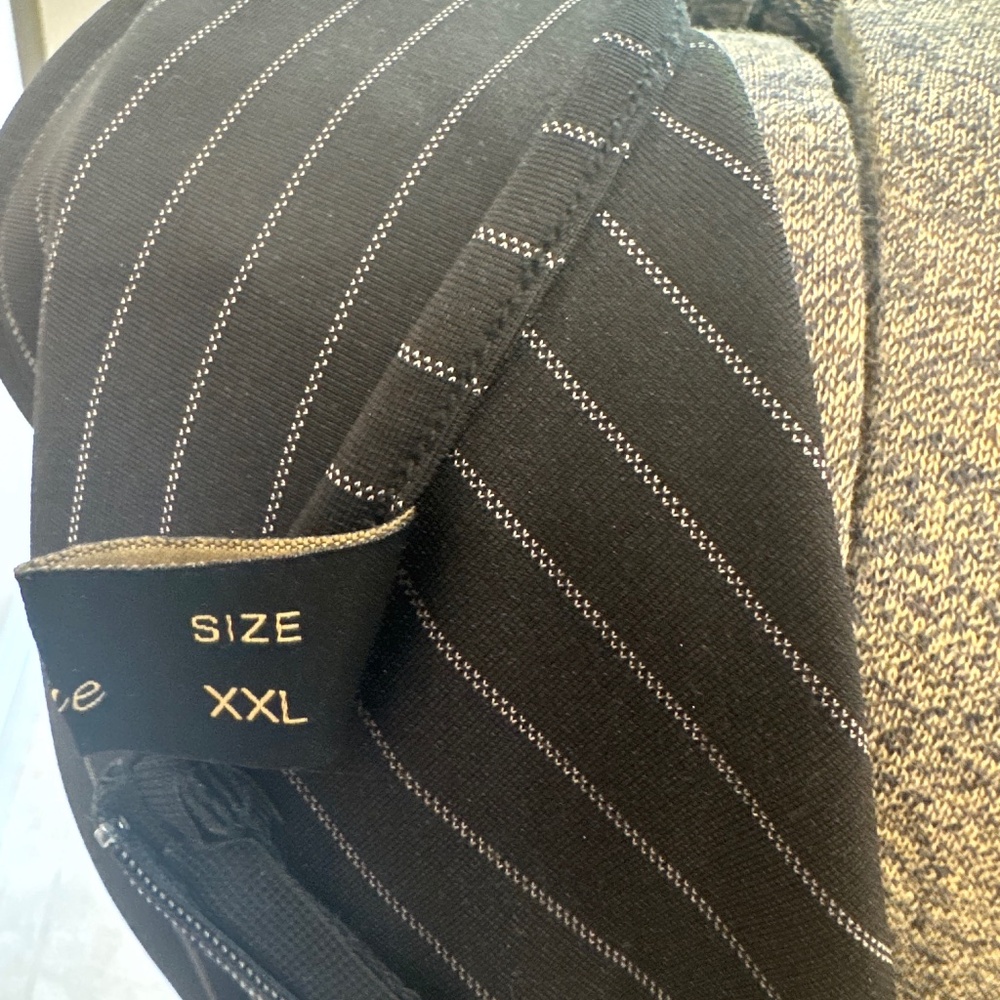 Pinstripe work dress